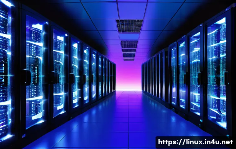 리눅스 실무와 클라우드 서버 관리 기술 - **Image Prompt 1: The Foundation of Modern IT**
    A visually stunning, futuristic data center with...