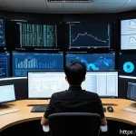 Home 20 리눅스 자격증 취득 후 클라우드 서버 관리 분야 진출기 - A professional IT engineer sitting at a modern desk with multiple monitors displaying Linux command ...